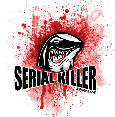 SERIAL KILLER WHALE T-SHIRT