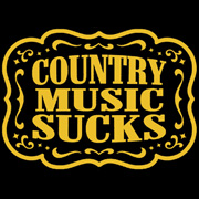 Country Music Sucks Baby Doll t Shirt