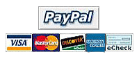 WE EXCEPT CREDIT CARDS VIA PAYPAL