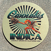 Cannabis Indica pipe Coaster