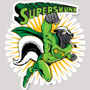 Super Skunk Sticker